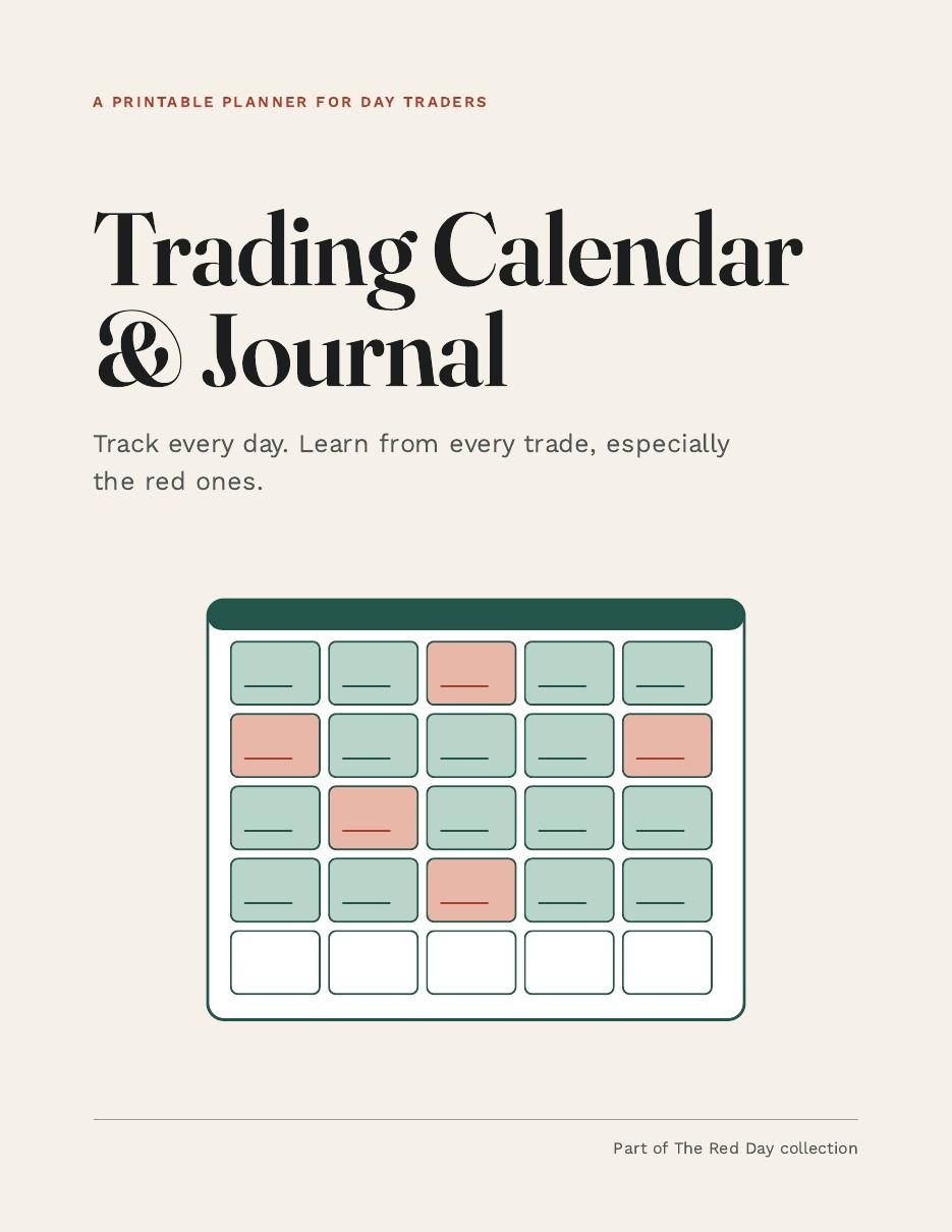Trading Calendar and Journal cover
